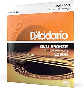 'Addario EZ900 Bronze Acoustic Guitar Strings - Extra Light 10-50