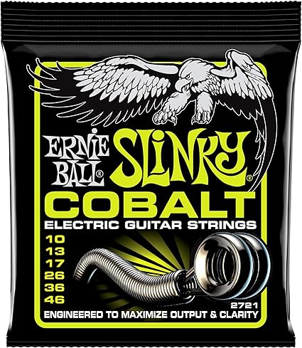 Ernie Ball 2721 Slinky Cobalt Electric Guitar Strings - Regular 10-46