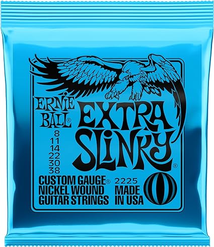 Ernie Ball 2225 Slinky Nickel Wound Electric Guitar Strings - Extra 8-38