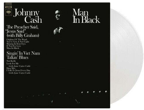 Johnny Cash Man In Black (Limited Edition, 180 Gram Crystal Clear Vinyl) [Import]